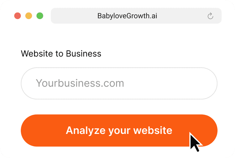 Enter Your Website URL