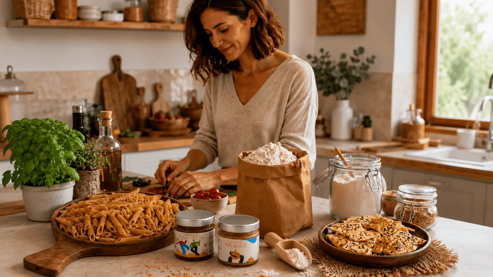 Catalog packshots turned into an editorial cooking scene